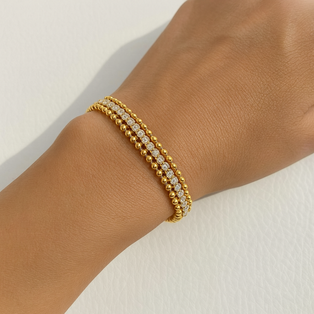 Pulsera Triple Tenis