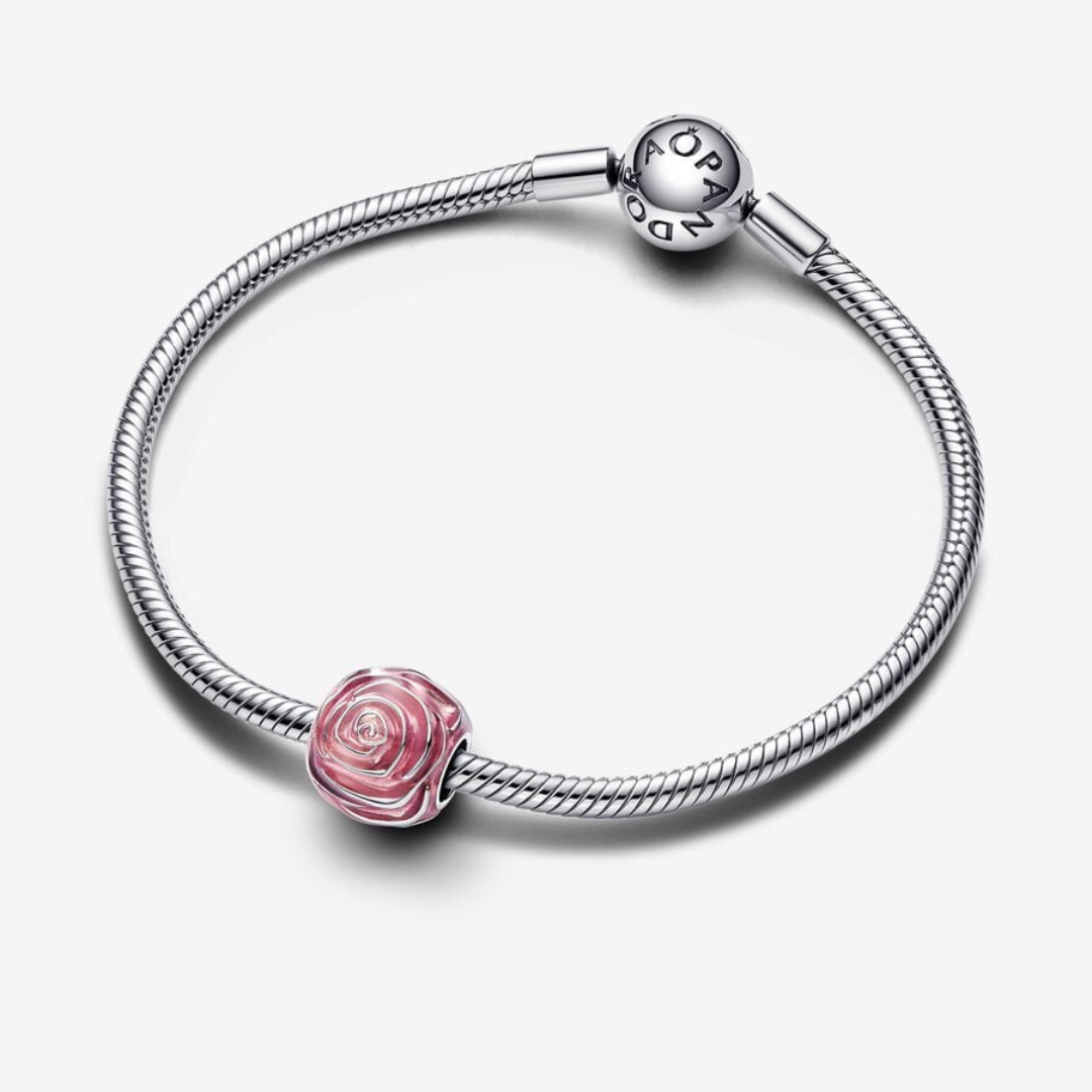 Charm Rosa Rosa Floreciendo