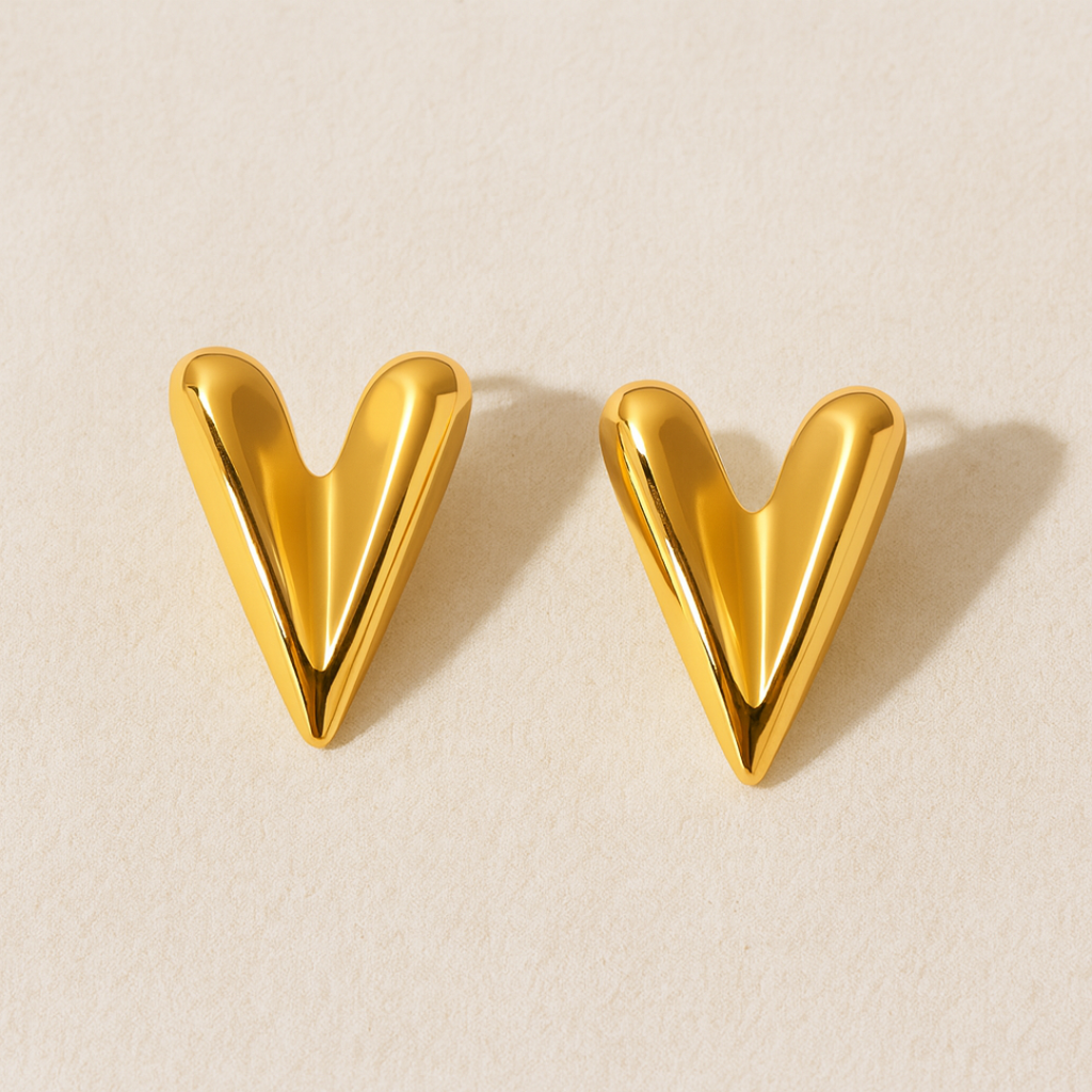 Aretes Long Heart