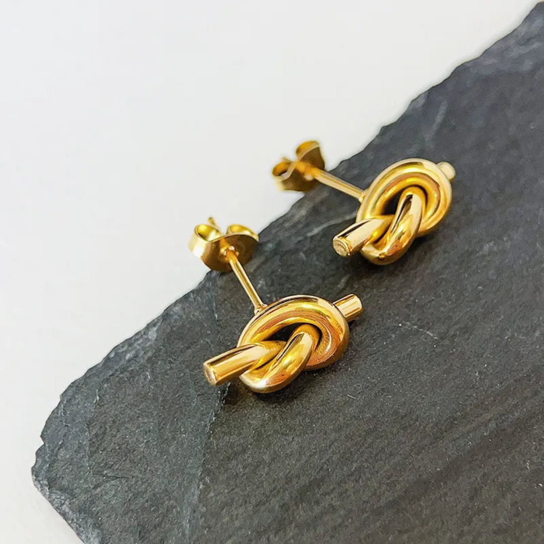 Aretes Gold Knotted