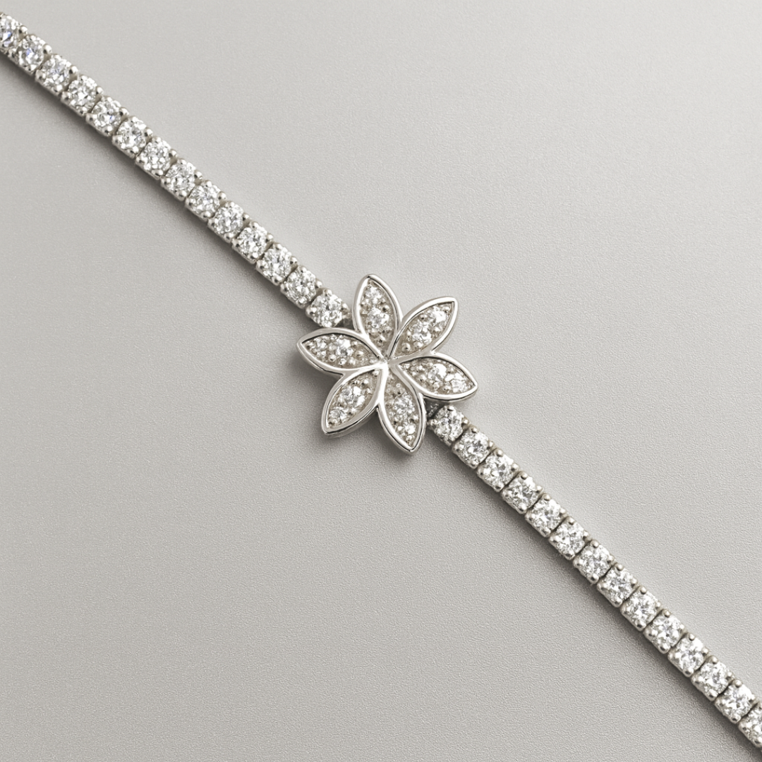 Pulsera Tenis Flor