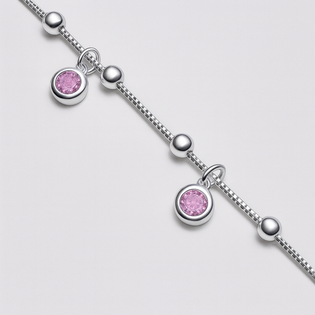 Pulsera Zirconias Colgantes