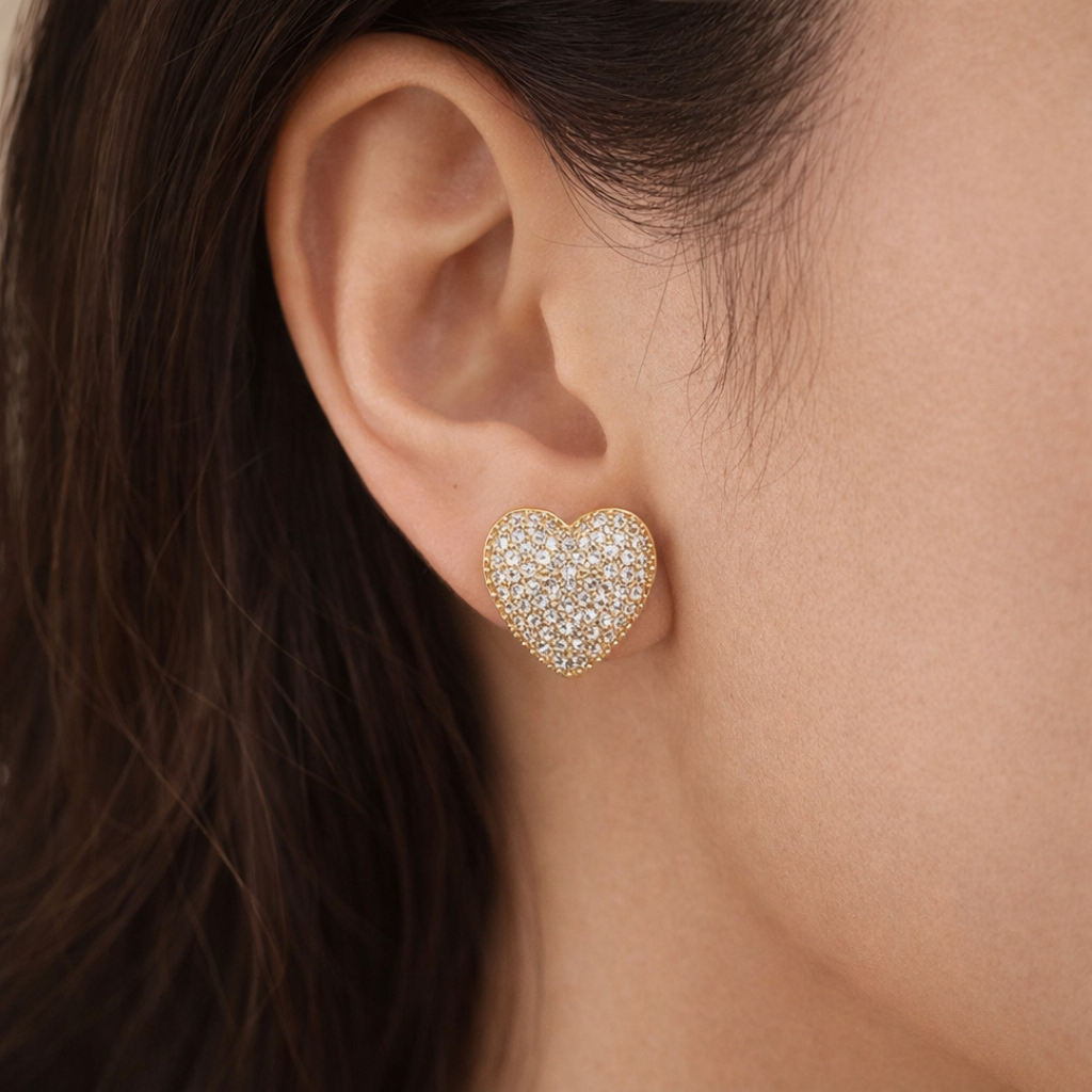 Aretes Hoops Heart