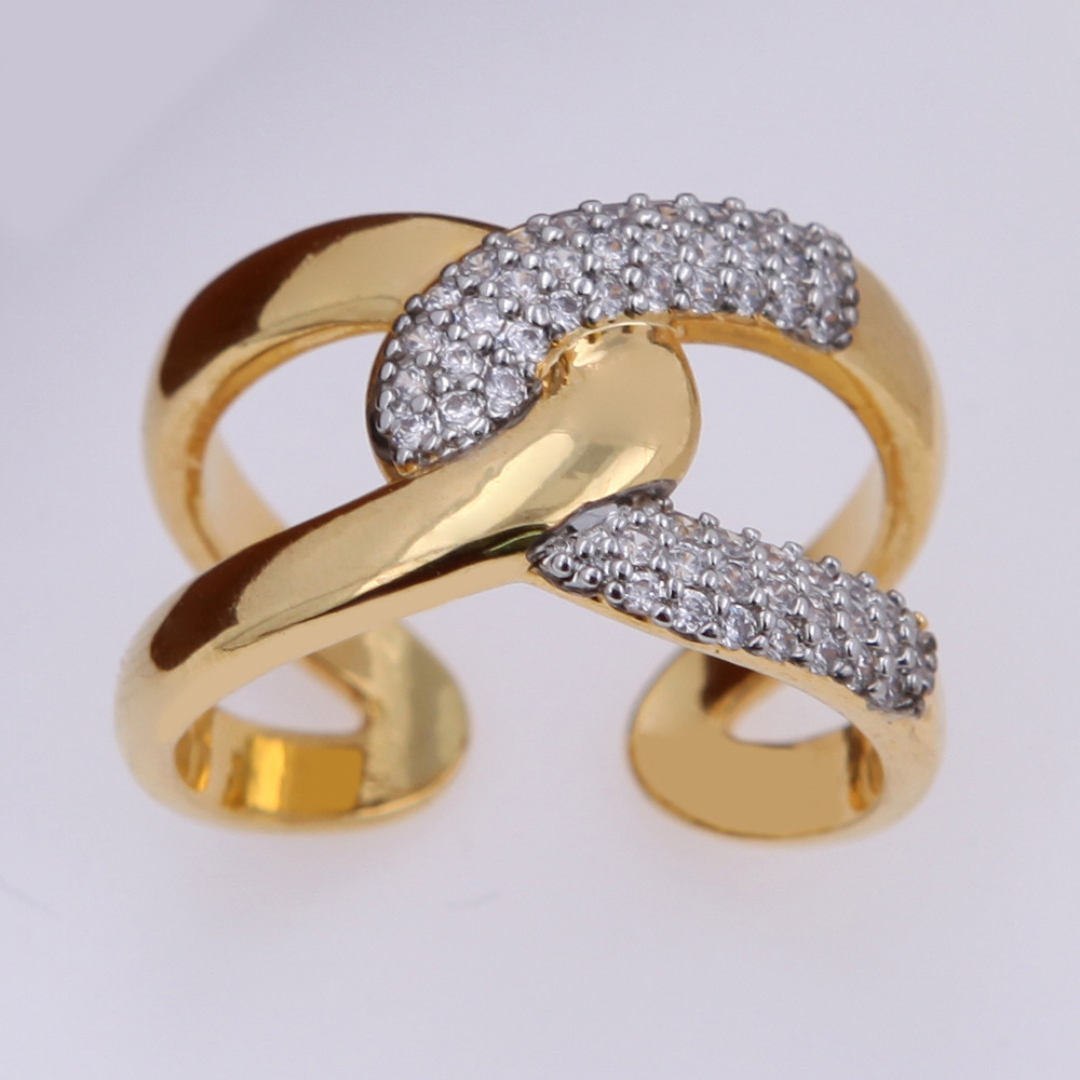 Anillo Two-tone Zirconia