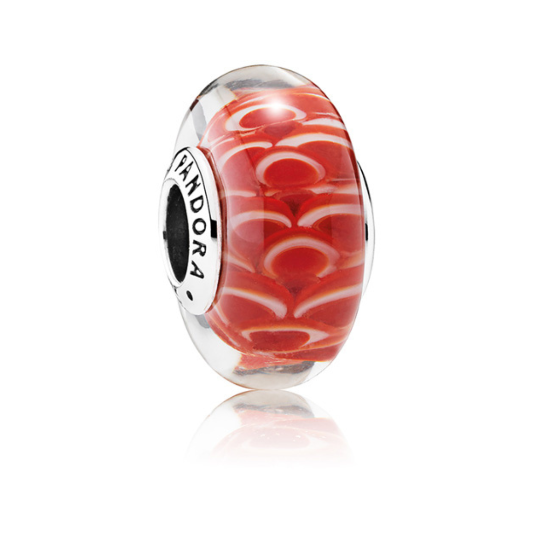Charm Murano Orange
