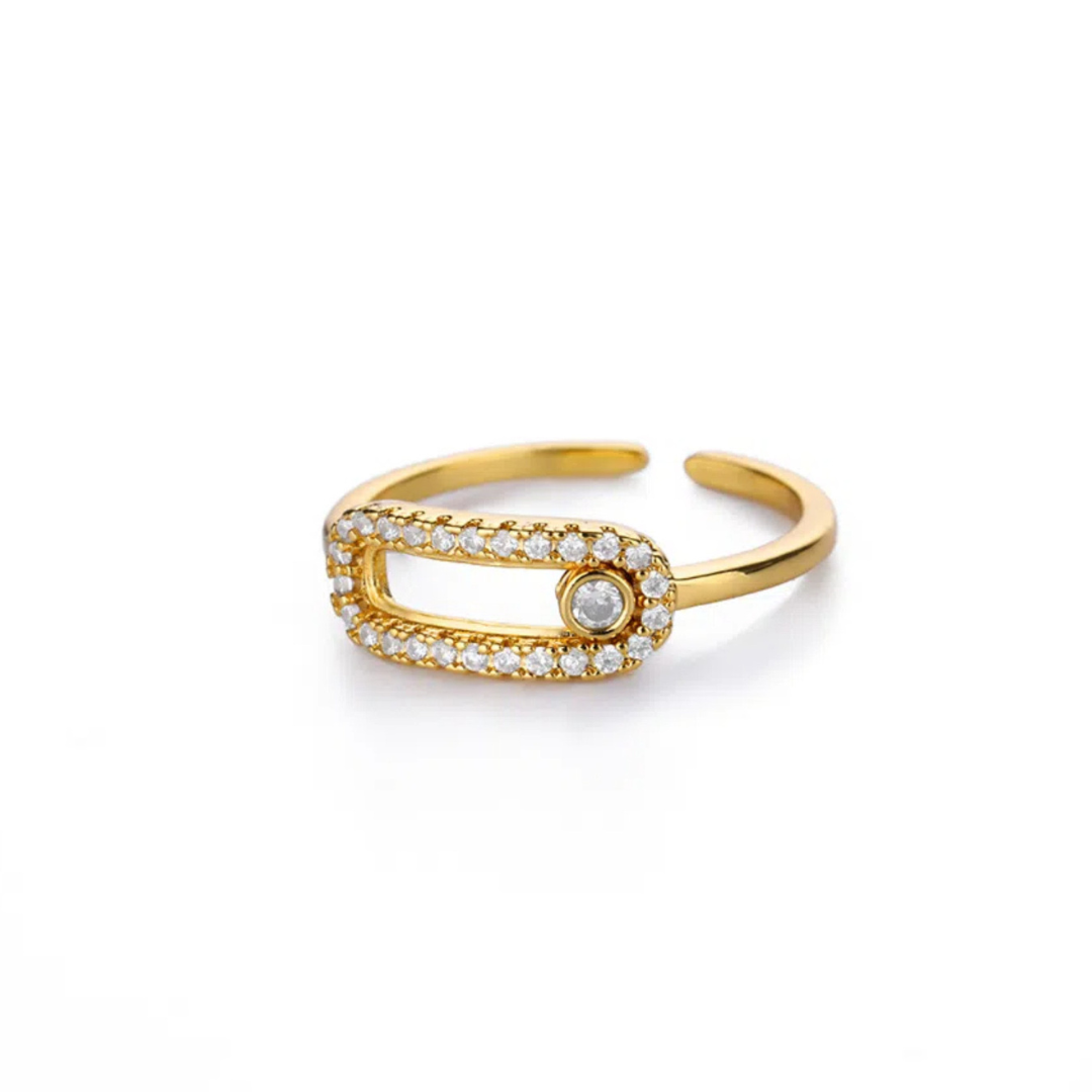 Anillo Zirconia Clip