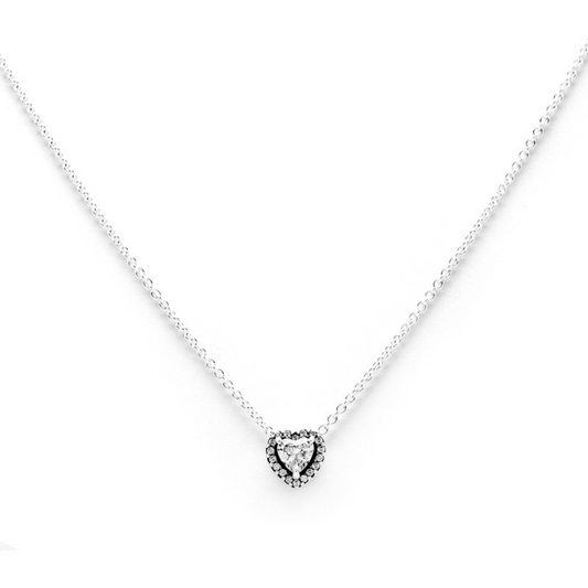 Collar con Zirconia de Corazón