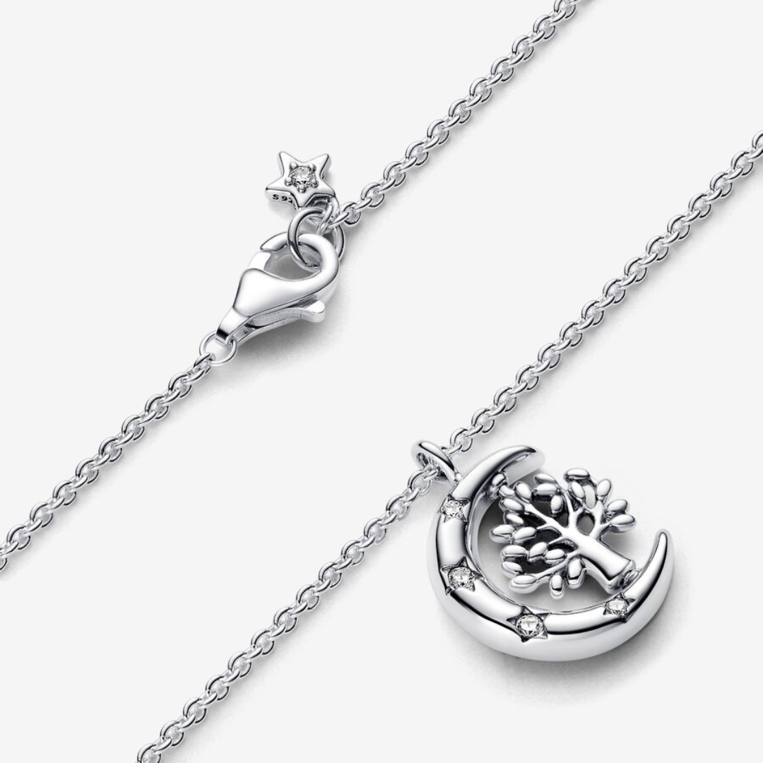 Collar Luna y Árbol de la Vida Giratorio