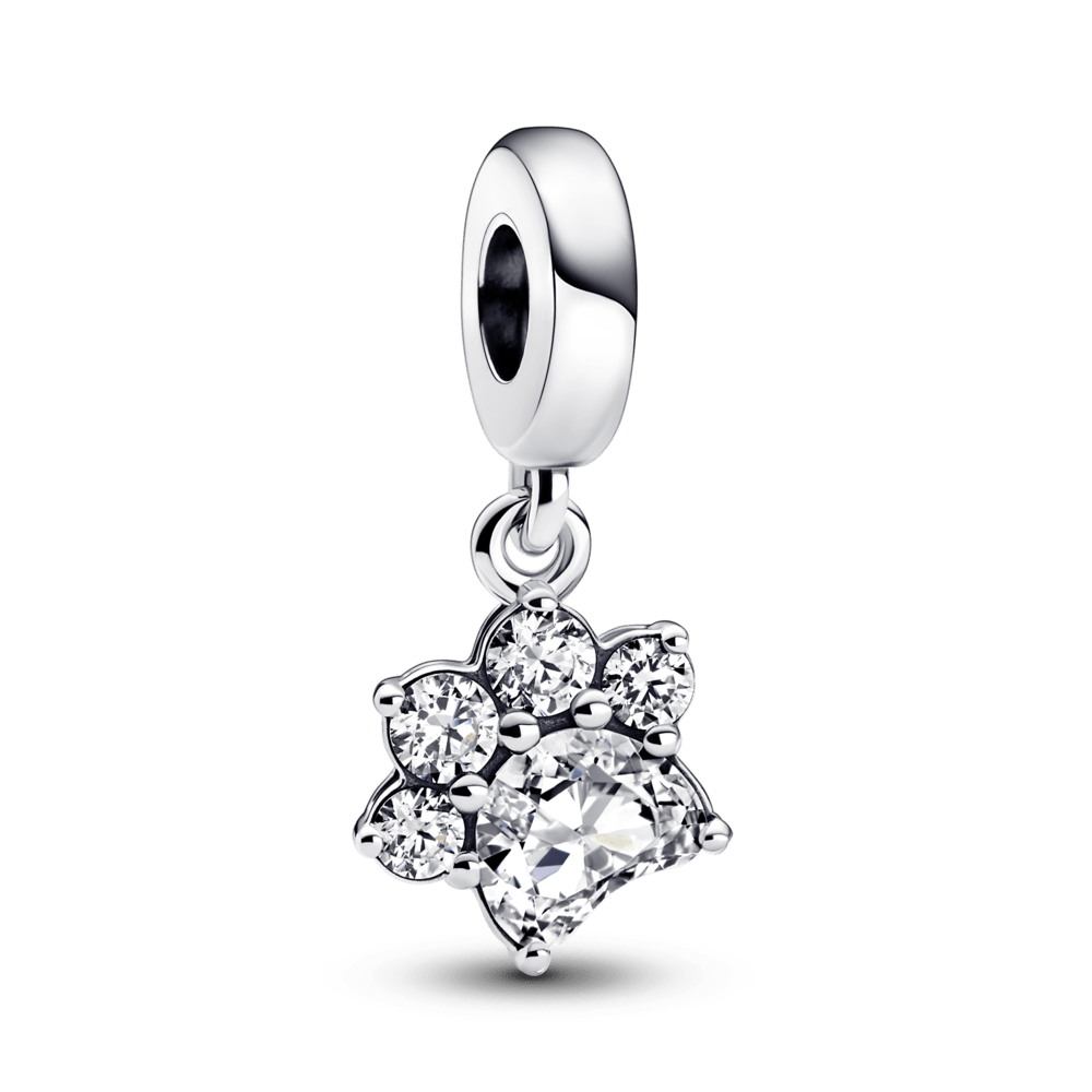 Charm huella con zirconias