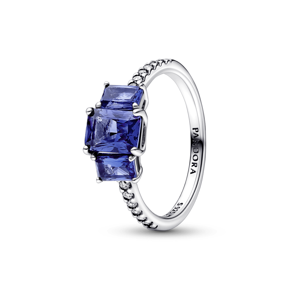 Anillo Zirconias Azules