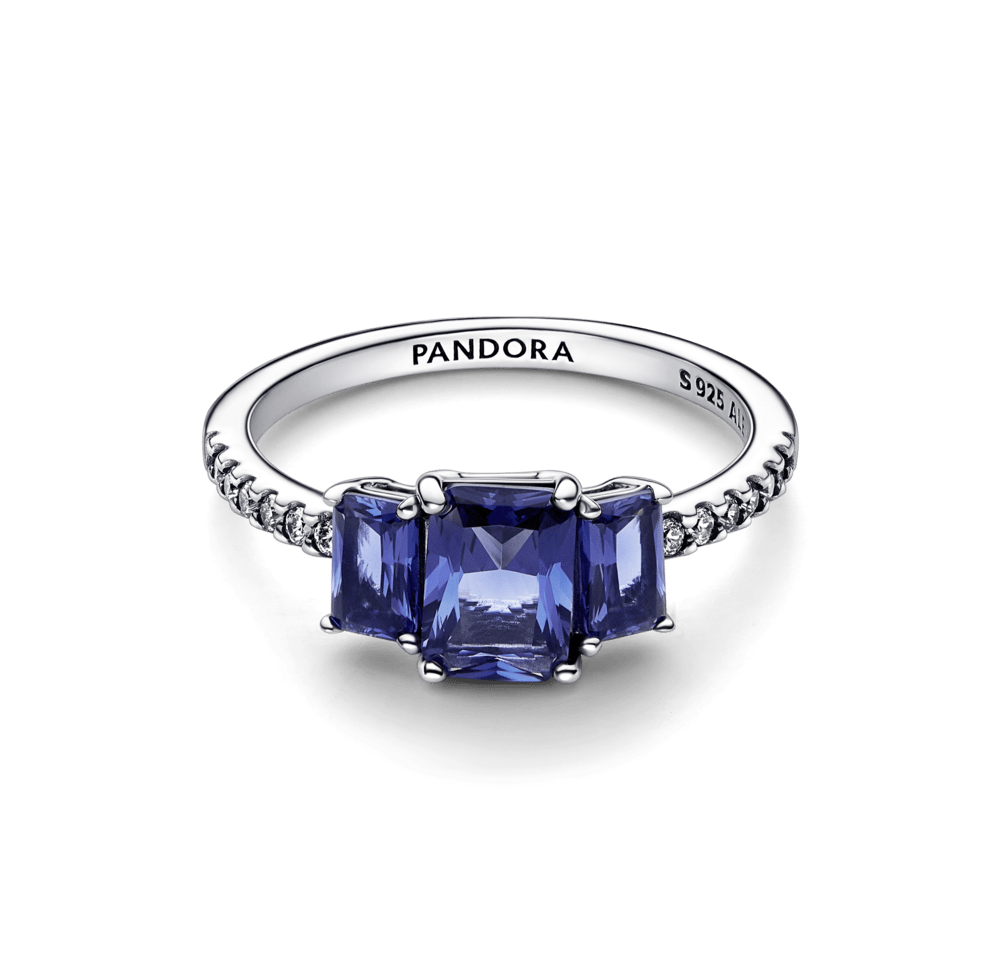 Anillo Zirconias Azules