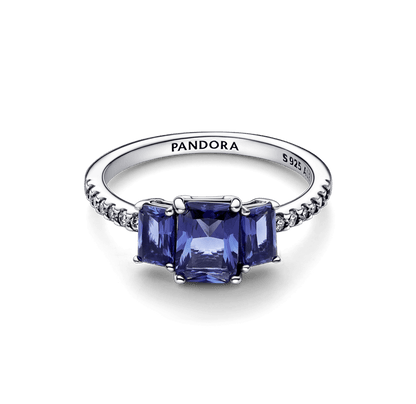 Anillo Zirconias Azules