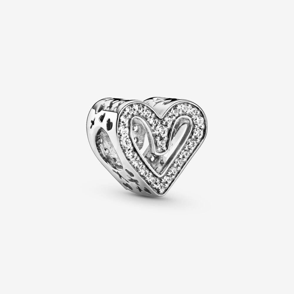 Charm Corazón Zirconia