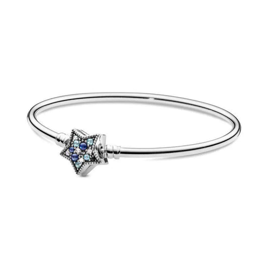 Pulsera Rigida Estrella Azul