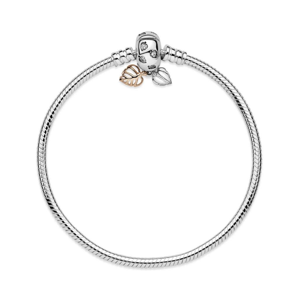 Pulsera Flexible con Broche de Hojas