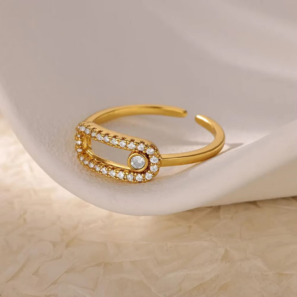 Anillo Zirconia Clip