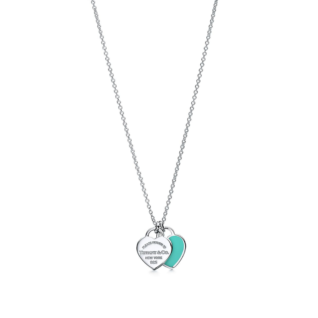 Collar Tiffany con Minicorazón Turquesa