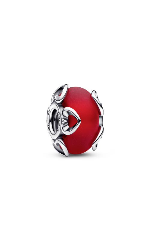 Charm Murano Rojo Corazonnes