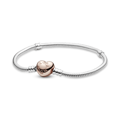 Pulsera flexible de Corazon en Gold Rose