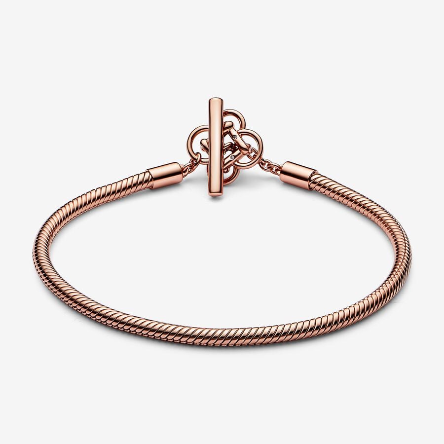 Pulsera Flexible Flor Gold Rose