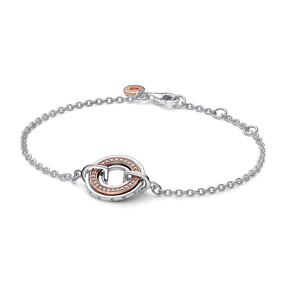 Pulsera Logo Central con Gold Rose