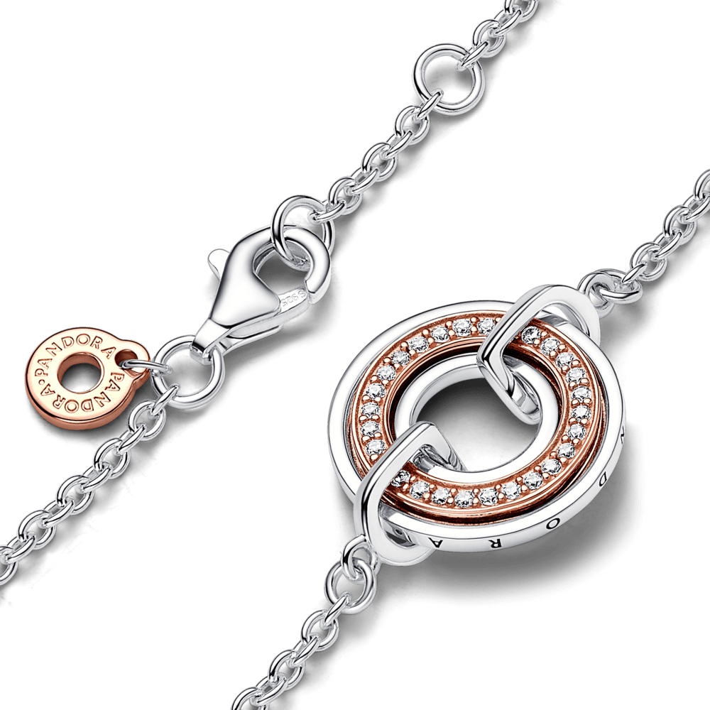 Pulsera Logo Central con Gold Rose