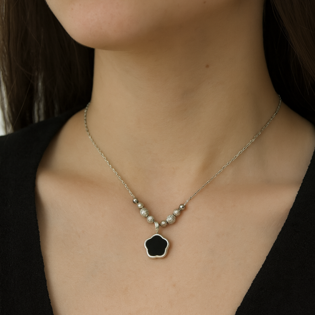 Collar Flor Zirconia