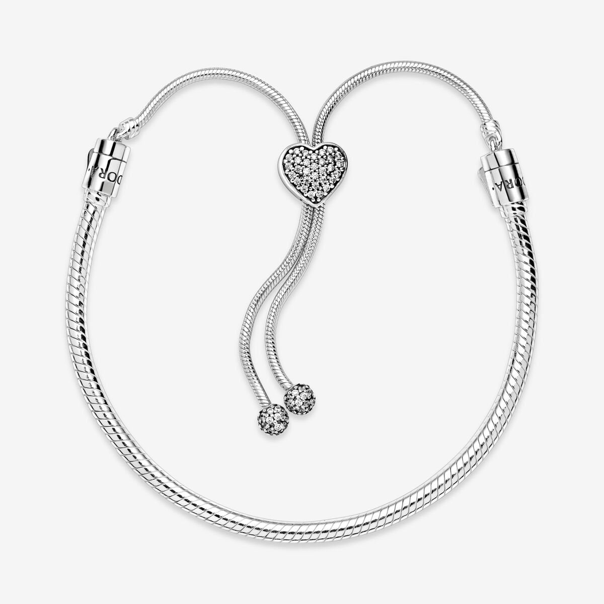 Pulsera Deslizable de Corazon