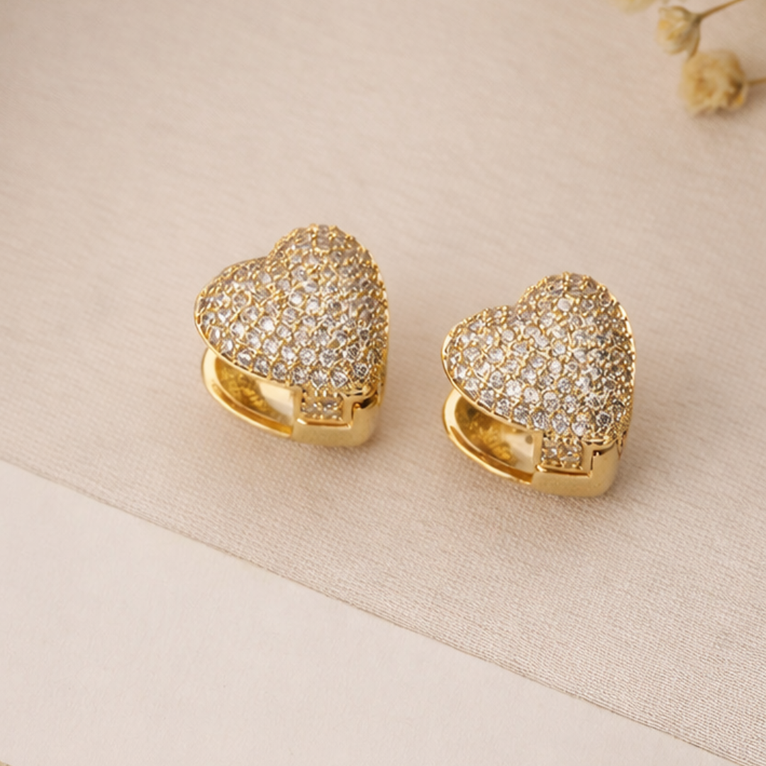 Aretes Hoops Heart