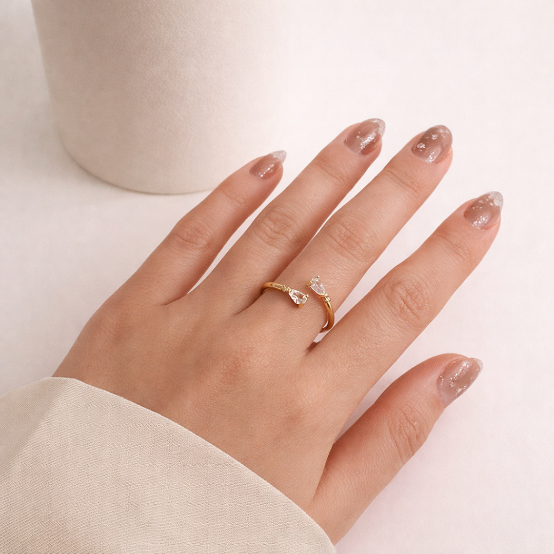 Anillo Double Drop