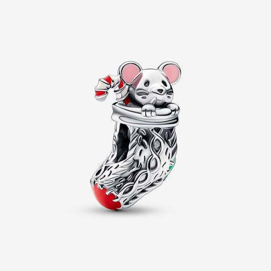 Charm Ratón Navideño