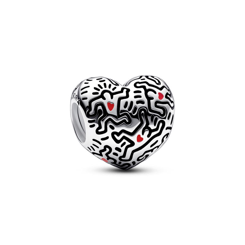 Charm corazon keinth haring