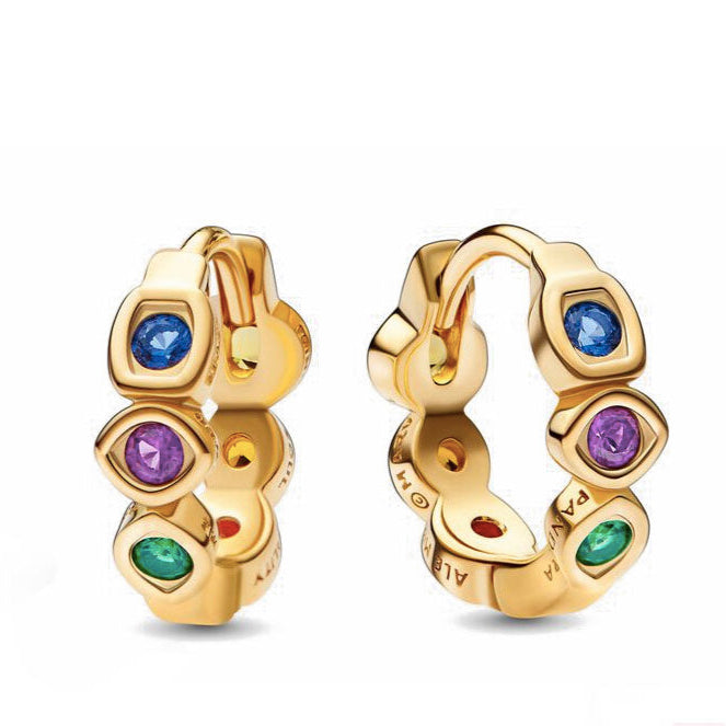 Aretes Arracada Gemas