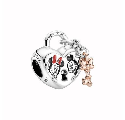 Charm Corazón Mickey y Minnie