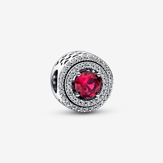 Charm Pave Rojo