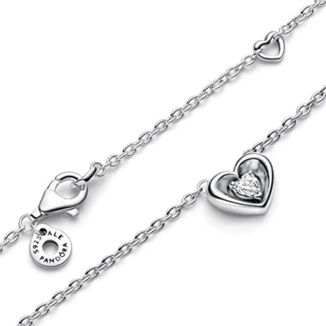 Collar Corazón Zirconia