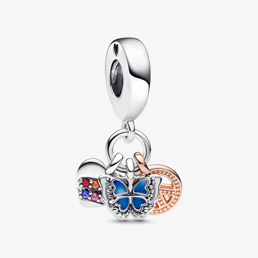 Charm Mariposa,Corazón y Paz