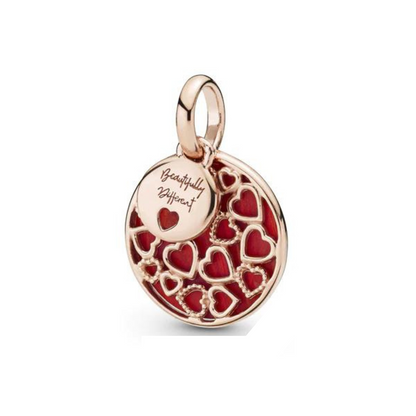 Charm Corazones Rojos