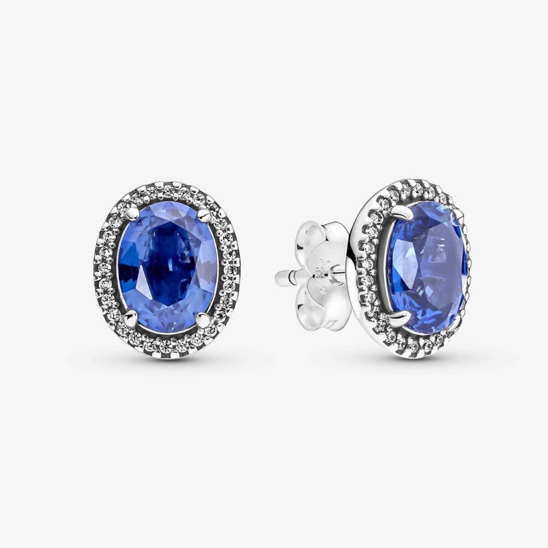 Aretes Zirconias Azules