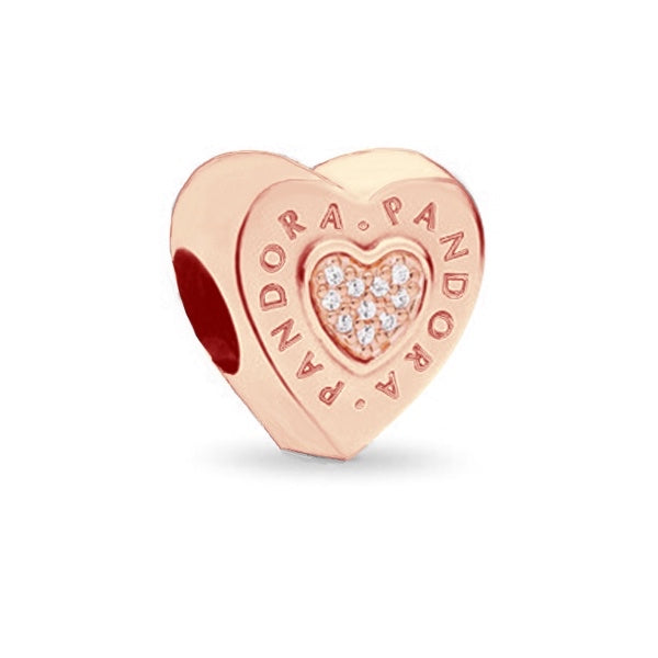 Charm corazon Gold Rose