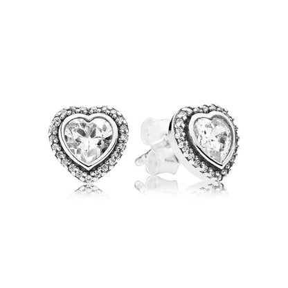 Aretes Corazón Zirconia