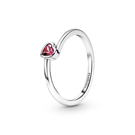 Anillo Corazón Rojo