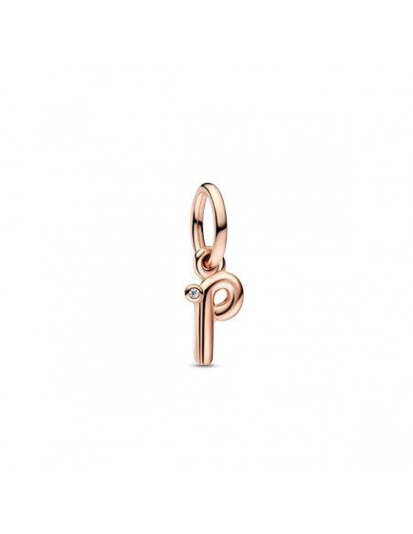 Charm Letra P Gold Rose