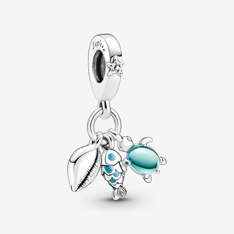 Charm colgante triple