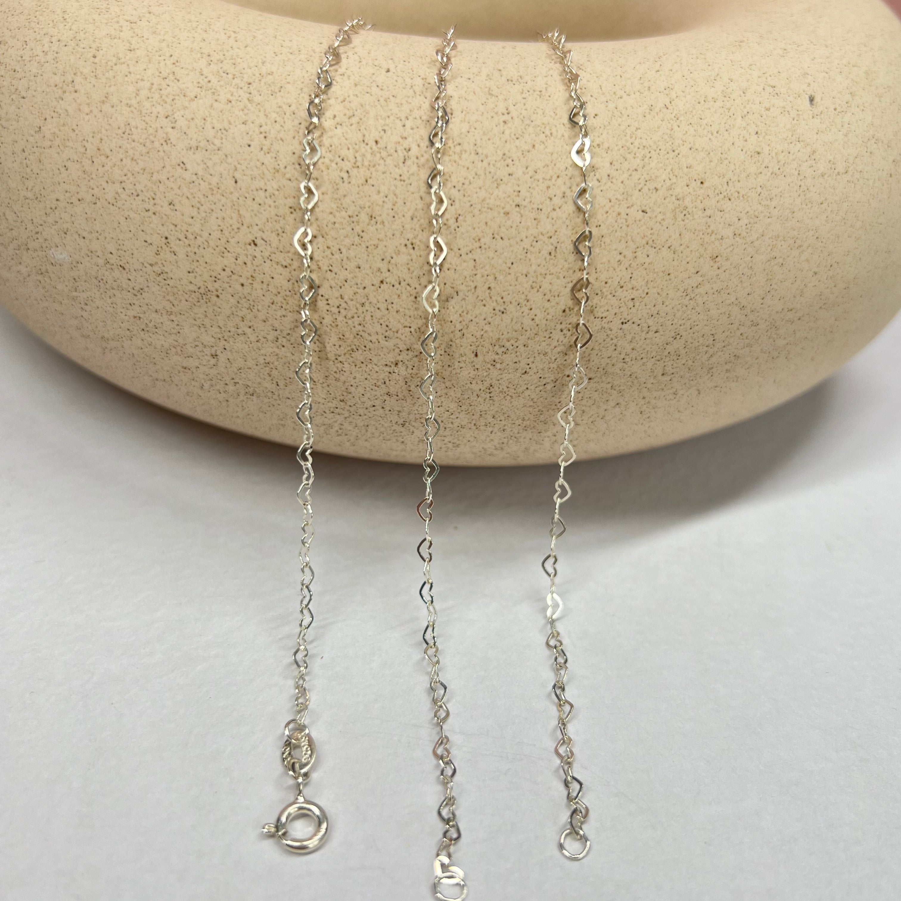 Tobillera Corazones