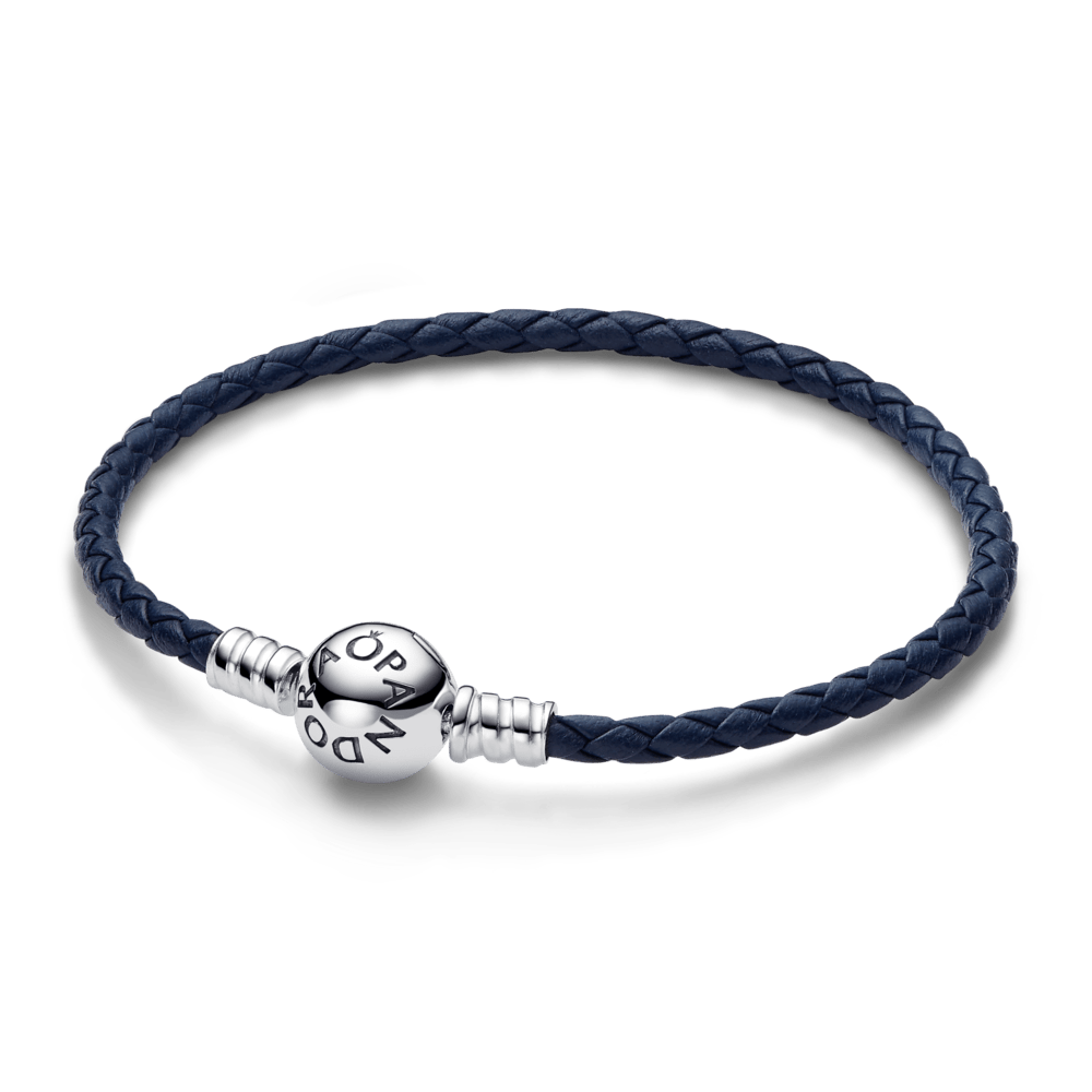 Pulsera Flexible de Piel Negra