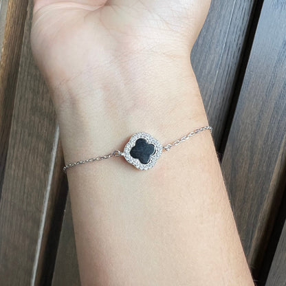 Pulsera Trébol con Zirconias