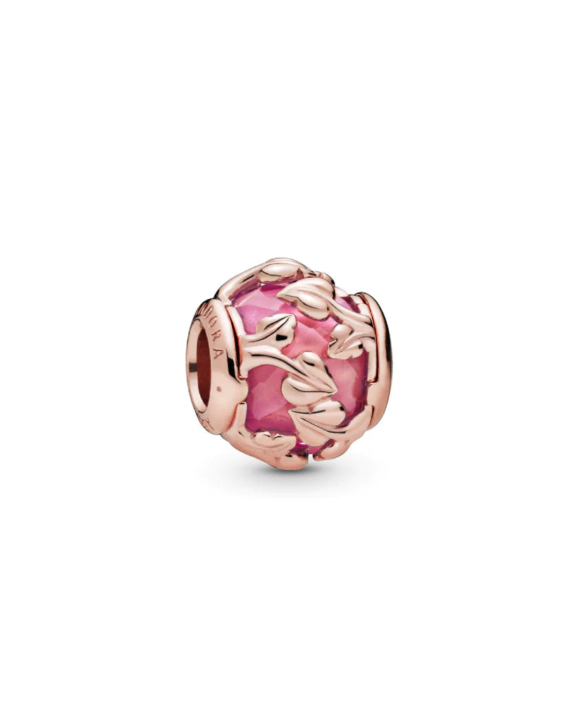 Charm Rosa Hojas