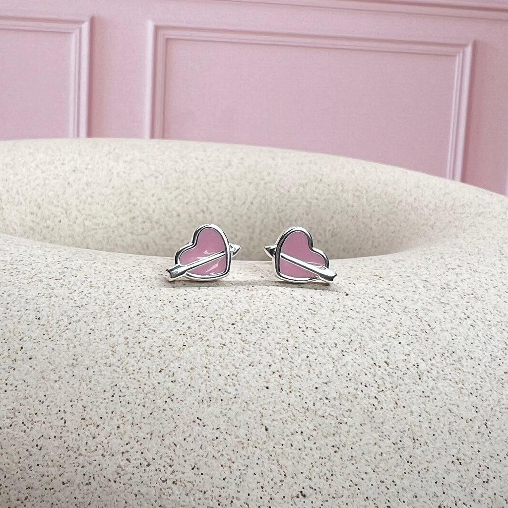 Aretes Corazón Flecha.