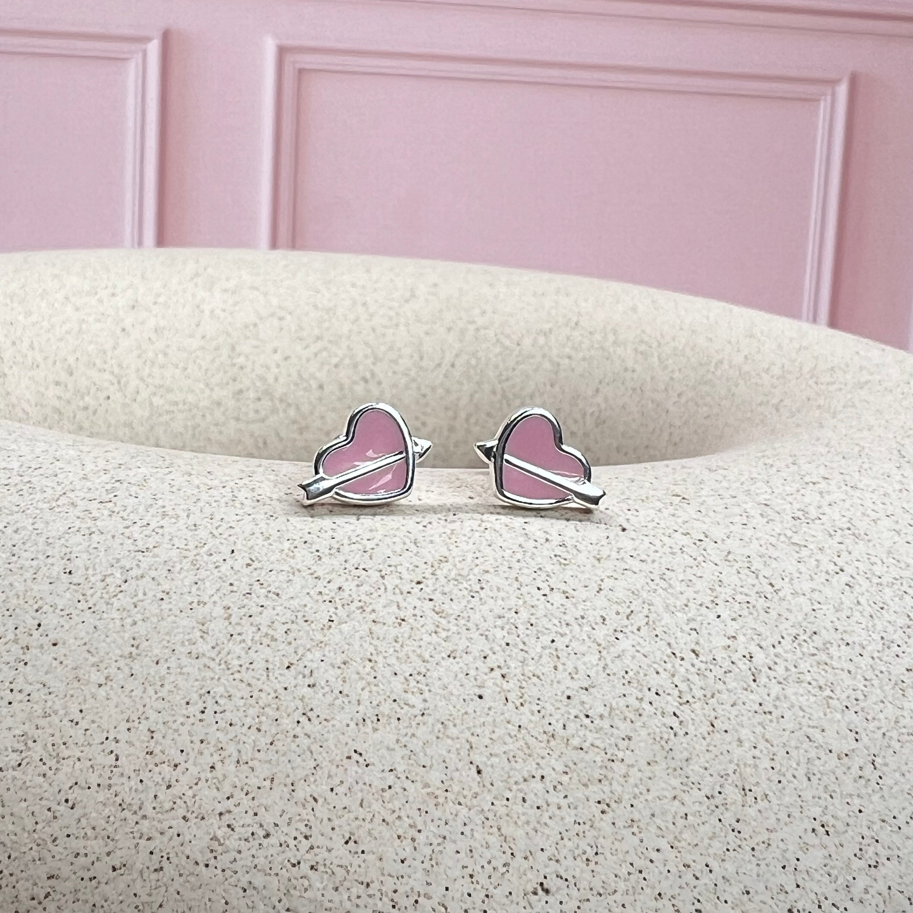 Aretes Corazón Flecha.